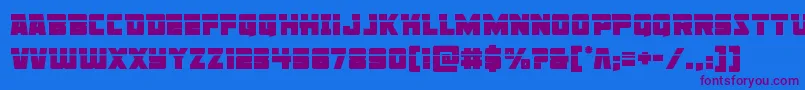 Libertylegionlaser Font – Purple Fonts on Blue Background