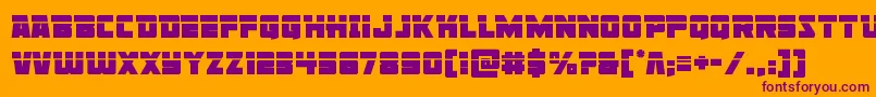 Libertylegionlaser Font – Purple Fonts on Orange Background