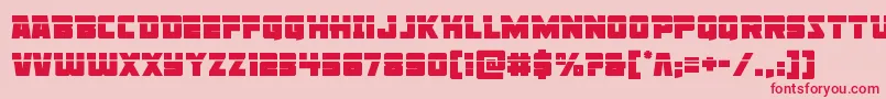 Libertylegionlaser Font – Red Fonts on Pink Background