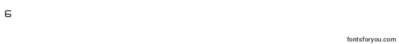 フォントSerpi – フォント数字6