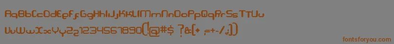 Serpi Font – Brown Fonts on Gray Background