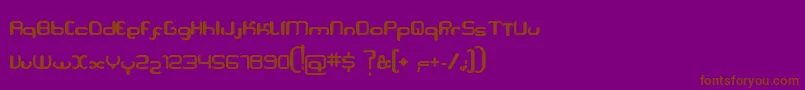 Weitere Informationen zur Serpi-Schriftart Serpi-Schriftart – Braune Schriften auf violettem Hintergrund