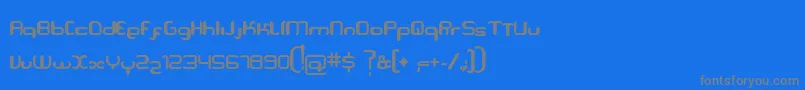 Serpi Font – Gray Fonts on Blue Background
