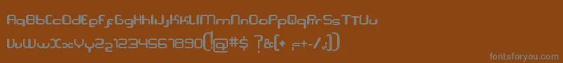 Serpi Font – Gray Fonts on Brown Background