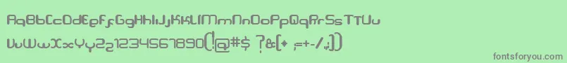Serpi-Schriftart – Graue Schriften auf grünem Hintergrund