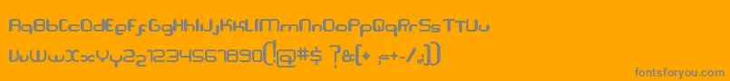Serpi Font – Gray Fonts on Orange Background