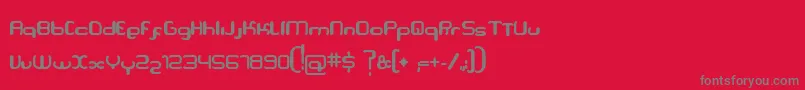Serpi Font – Gray Fonts on Red Background