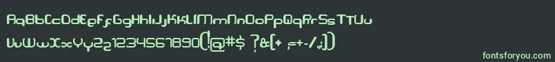 Serpi Font – Green Fonts on Black Background