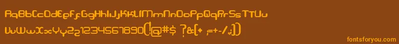 Serpi Font – Orange Fonts on Brown Background