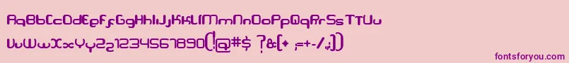 Serpi Font – Purple Fonts on Pink Background