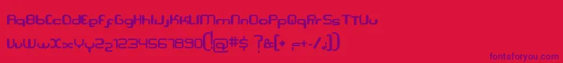 Serpi Font – Purple Fonts on Red Background
