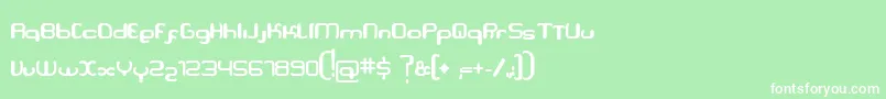 Serpi Font – White Fonts on Green Background
