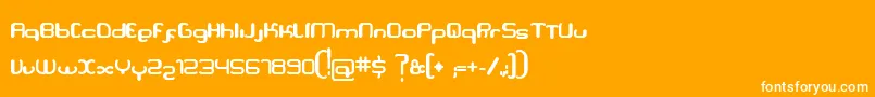 Serpi Font – White Fonts on Orange Background
