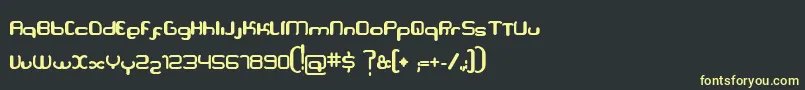 Serpi Font – Yellow Fonts on Black Background