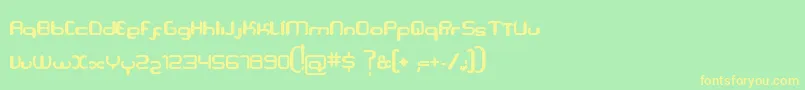 Serpi Font – Yellow Fonts on Green Background
