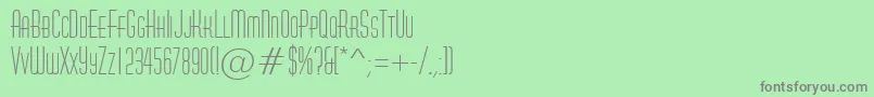 AHuxleycaps Font – Gray Fonts on Green Background