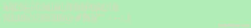 AHuxleycaps Font – Pink Fonts on Green Background