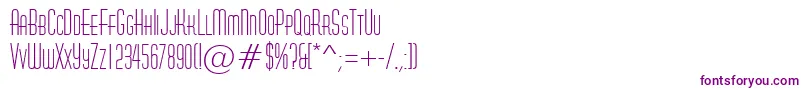 AHuxleycaps Font – Purple Fonts on White Background