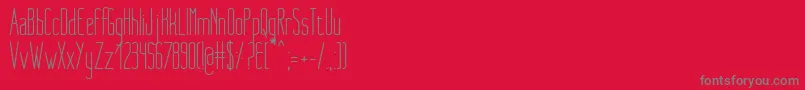 NueMedium Font – Gray Fonts on Red Background