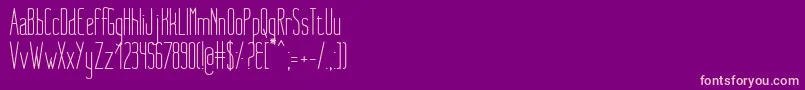 NueMedium Font – Pink Fonts on Purple Background