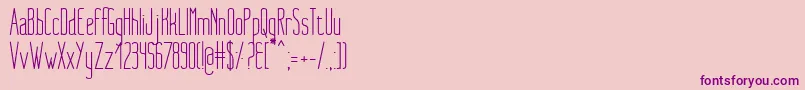 NueMedium Font – Purple Fonts on Pink Background