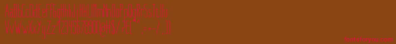 NueMedium Font – Red Fonts on Brown Background