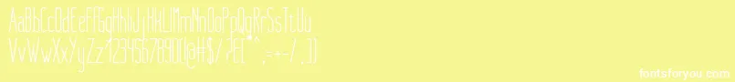 fuente NueMedium – Fuentes Blancas Sobre Fondo Amarillo