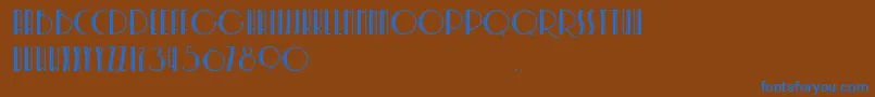 SoerjapoeteraDoea Font – Blue Fonts on Brown Background