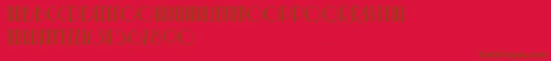 SoerjapoeteraDoea Font – Brown Fonts on Red Background