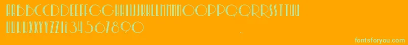 SoerjapoeteraDoea Font – Green Fonts on Orange Background