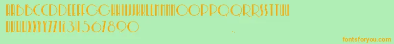 SoerjapoeteraDoea Font – Orange Fonts on Green Background