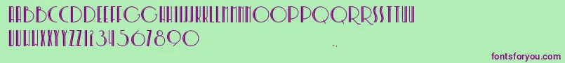 SoerjapoeteraDoea Font – Purple Fonts on Green Background