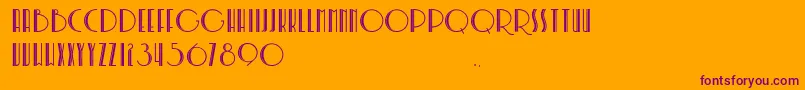 SoerjapoeteraDoea Font – Purple Fonts on Orange Background