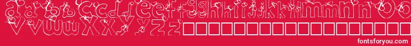 RypChildc Font – White Fonts on Red Background