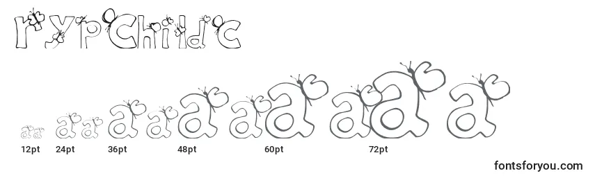 RypChildc Font Sizes