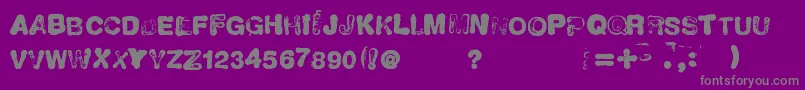 Шрифт NeuvoSello – серые шрифты на фиолетовом фоне