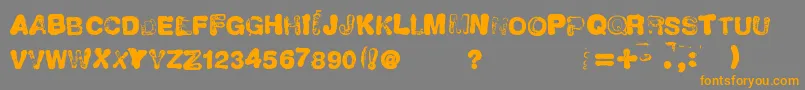 NeuvoSello Font – Orange Fonts on Gray Background