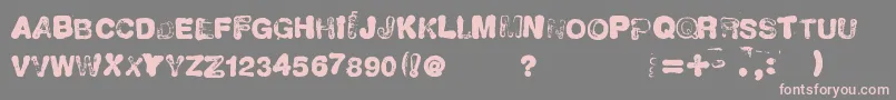 NeuvoSello Font – Pink Fonts on Gray Background
