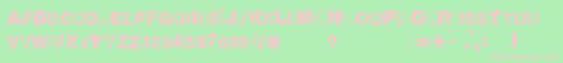 NeuvoSello Font – Pink Fonts on Green Background