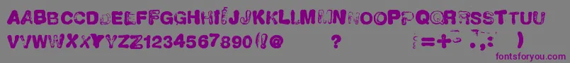 NeuvoSello Font – Purple Fonts on Gray Background