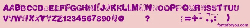 NeuvoSello Font – Purple Fonts on Pink Background
