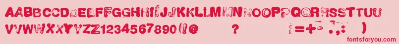 NeuvoSello Font – Red Fonts on Pink Background