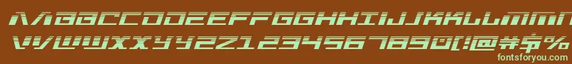 Warmachinehalf Font – Green Fonts on Brown Background