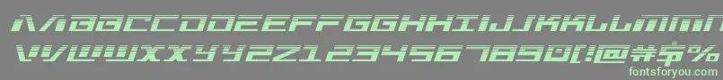 Warmachinehalf Font – Green Fonts on Gray Background