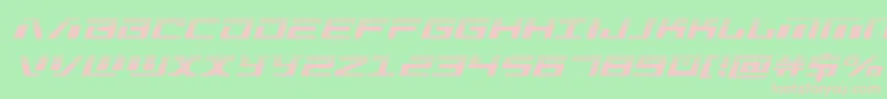 Warmachinehalf Font – Pink Fonts on Green Background