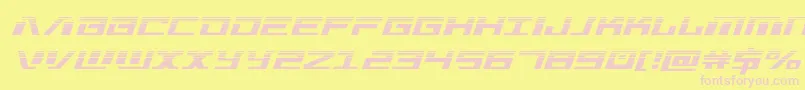 Warmachinehalf Font – Pink Fonts on Yellow Background