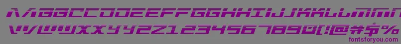 Warmachinehalf Font – Purple Fonts on Gray Background