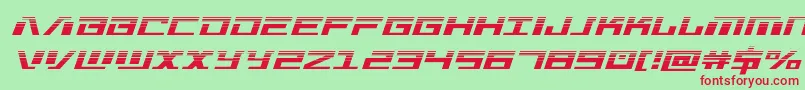 Warmachinehalf Font – Red Fonts on Green Background