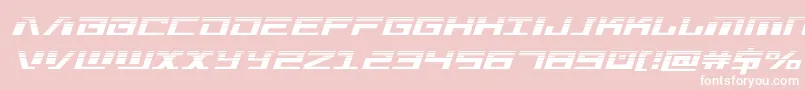 Warmachinehalf Font – White Fonts on Pink Background