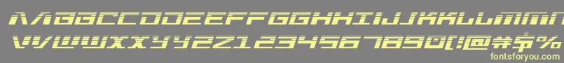 Warmachinehalf Font – Yellow Fonts on Gray Background